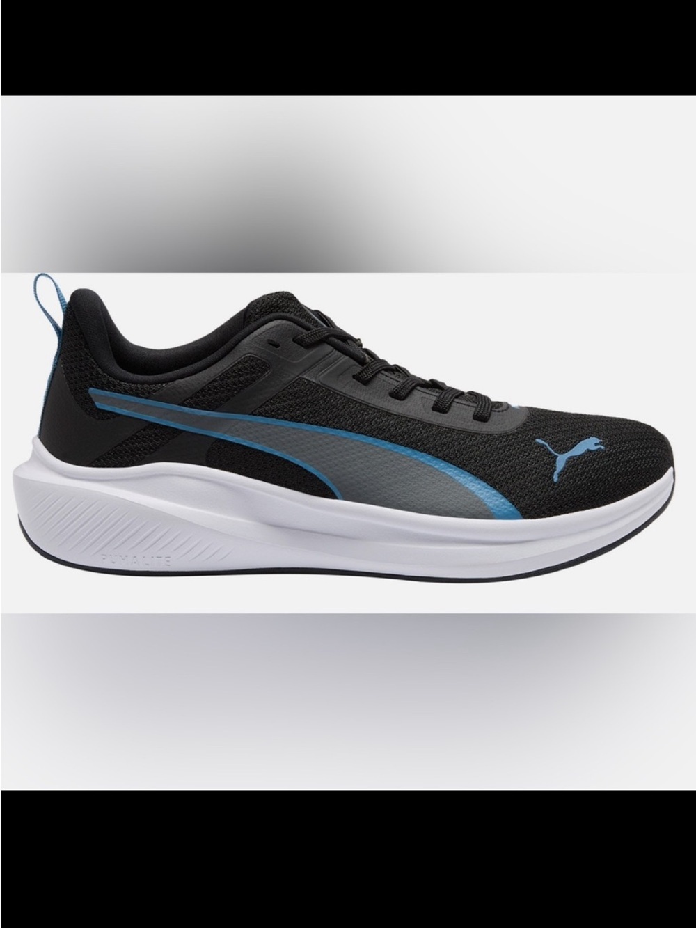 PUMA Men’s Running Sneakers Black and Blue Size 10